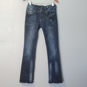 Miss Me Denim Distressed Sequined jeans Size 30